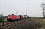 185 158-3 mit einem gemischten Gz gen Misburg unterwegs (Ahlten ...