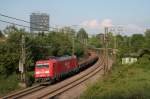 185 257-3 mit FZT 56182 nach Kornwestheim Rbf im engen ...