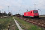 185 172-4 mit einem gemischten Gz gen Golm unterwegs (Satzkorn ...