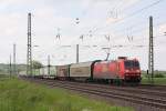 185 179-9 mit einem Hangartner KLV-Zug zwischen Magdeburg und Sch�nebeck ...