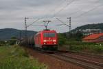 185 241 mit Kesselwagen ...  Uwe und Patrick Steffan 03.06.2010