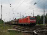 185 080-9 durchf�hrt am 25.06. 10 mit einem Leerzug Hosena !Viele ...