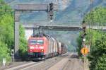 BR 185 mit Zugen 185 057 am 23.06.10 in Th�ngersheim