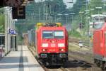 185 327-1 bei der Durchfahrt in Recklinghausen 11.7.2010  ...