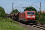 185 078-3 mit einem Güterzug bei der Durchfahrt durch Hannover-Limmer ... 185 078-3 mit einem Güterzug bei der Durchfahrt durch Hannover-Limmer ...