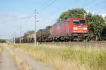 185 297-9 mit einem Kesselzug zwischen Gro�wudicke und Rathenow in ...