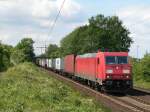 185 314-2 mit einem G�terzug in Ahlten, 14.8.2010  ...