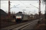 br-185-mrce 185 553 ist solo in Richtung Oberhausen unterwegs. Aufgenommen bei der Kokerei Prosper am 24.02.2010.