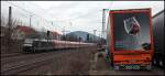 185 556 erreicht mit einem RE den Bahnhof Laufach. (14.03.2010) ...