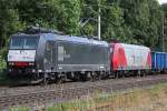 br-185-mrce MRCE 185 554 zog am 17.7.10 Arcelor 145 CL-001 und Gz durch Ratingen-Lintorf