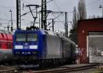 185-CL 008 der Eurobahn abgestellt in M�nchengladbach am 28.02.2010  ...
