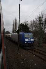 br-185-private 185-CL-008 mit Domecar und Kakadu im BW M�nchengladbach. 13.03.10