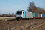 br-185-private 185 677-2 Railpool ohne Seitenbeschriftung am Nachmittag des 18.03.2010 bei Woltorf