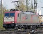 185 600-4 der Crossrail in Gremberg am 14.04.2010  ...