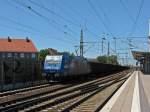 br-185-private CFL 185 523-8 zieht am 03.06.'10 einen Ganzzug durch Hannover Linden/Fischerhof