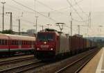 br-185-private 186  133 hier kurz vorm roten Signal am Regensburger hbf. (25.06.2010)