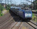 185 CL-001, f�hrt am 08.07.10 durch Lehrte. Fotostandpunkt war ...