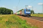 br-185-private Br 185-CL 008(Crossrail) mit ein Kombizug in Ahrensdorf 24/06/2010.