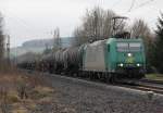 185 532-9 mit Kesselwagenzug ...  Jens Baumhauer 04.01.2012