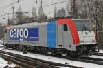 SBB Cargo (Eigentum Railpool) E 186 181-4 am 1.2.10 Lz ...