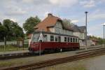 br-187-schmalspur-triebwagen-hsb 187 019-5 am 12.06.10 im Bahnhof Elend.