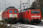 189 022 �berhollt am 13.1.10 232 201 in Ratingen-Lintorf  ...