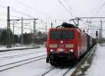 BR 189 189 009-4 f�hrt in Berlin Sch�nefeld Flughafen am 04.02. zum Personalwechsel ein.