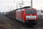 BR 189 Die 189 071-4 in Ratingen Tiefenbroich am 19,02,10 