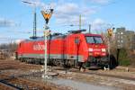 BR 189 063-1 steht in Kornwestheim in einem Wald aus ...