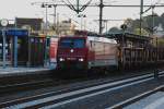 Die sch�ne blutrote 189 800-6 kommt mit erheblicher Verz�gerung am ...