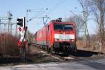 BR 189 189 024-3 mit gem. GZ am Km 28,190 in D�sseldorf am 10.03.2010 um 14.22 Uhr