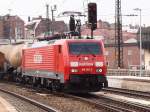 189 061-5 durchf�hrt am 10.4.2010 mit ihrem G�terzug den Ulmer ...