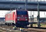 189 064 kommt solo am 07.04.2010 von Mukran nach Stralsund ...
