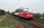189 002-9 mit einer gemischten Fuhre gen Lehrte (Ahlten 08.04.10) ...