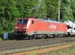 189 055 mit Audizug am 5.5.10 in Ratingen-Lintorf  ...