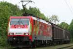 BR 189 Die Tuple 189 065-6 zieht einen Gz durch Duisburg Laar am 15.05.2010
