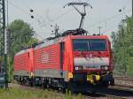 189 039-1 mit 189 030 in Gremberg am 22.05.2010  ...
