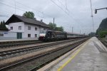 BR 189 Der BOSPHORUS Euro Express  ES 64 F4-032 am 20.5.2010 bei der Durchfahrt durch Brixlegg Richtung Innsbruck.