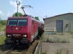 Grade durchf�hrt die 189 800-6 einen Autozug mit neuen zum ...