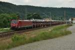 Br 189 800-6 (MTEG) mit ein lange Autozug aus richtung ...
