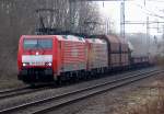Durch den HP J�chen kommen 189 086-2 und 189 065-6 ...