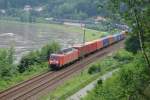 189 005-8 mit einem ...  Dietmar Fl��el 09.02.2012