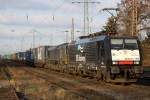 br-189-dispolok Die (E189 099) ES 64 F4-999 der ERS in Ratingen Lintorf , am 13,12,09