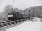 ES 64 F-092 mit EC88 am 13.01.2010 in Aßling ... ES 64 F-092 mit EC88 am 13.01.2010 in Aßling ...