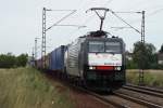 ERS Railways ES 64 F4-997 mit Containerzug in Wiesental am ...