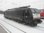Hier ES64 F4-204, abgestellt am 24.1.2010 in Angerm�nde.  ...