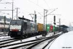 ES64F4-991 von RES Railways mit einem Containerzug in Lehrte am ...