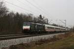 br-189-dispolok Eine CTL 189 am Brenner EC! Da offensichtlich eine andere 189 defekt war, musste kurzfristig ES 64 F4 207 der CTL vor dem Brenner EC 80 aushelfen! Haar, 3.3.2010.
