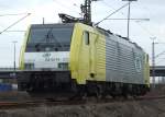 br-189-dispolok ES 64 F4-203 der ITL am 19.3.10 in Duisburg-Ruhrort