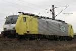 br-189-dispolok ITL ES 64 F4-203 steht am19.3.10 abgestellt in Duisburg-Ruhrort Hafen